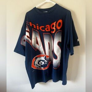 Vintage Starter Single Stitch Big Letter 1994 Chicago Bears T-shirt